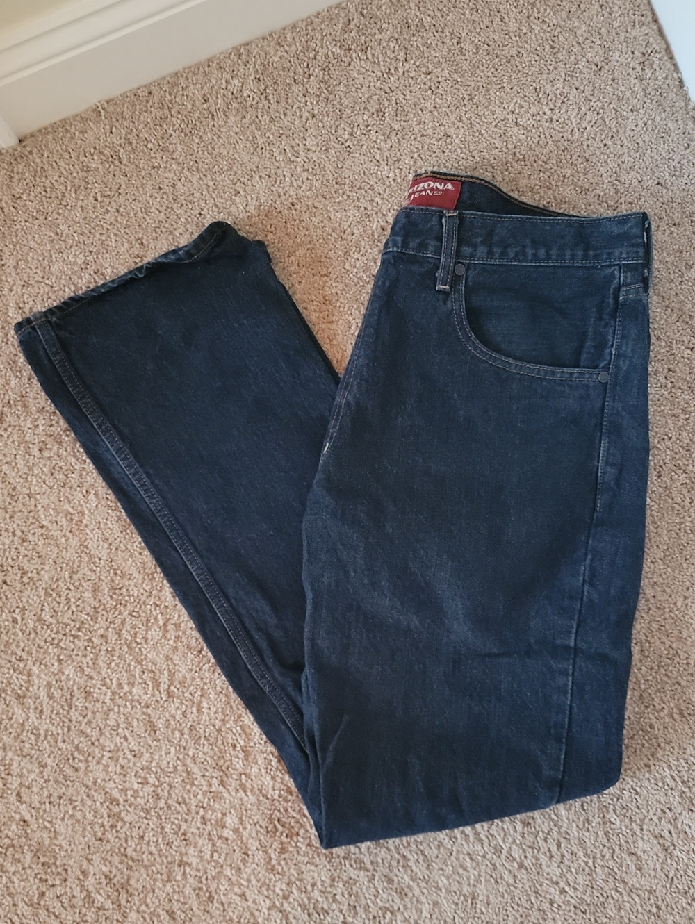 Arizona Jean Company Men’s Dark Blue Boot Cut Jeans